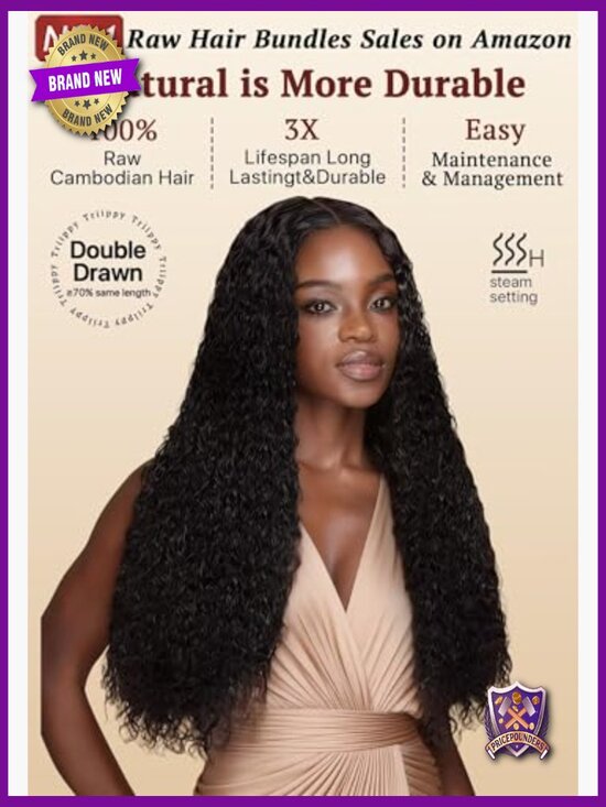 100% Cambodian Raw Human Hair Wavy Weave 3 Bundles 14 16 18 Inch main image 6